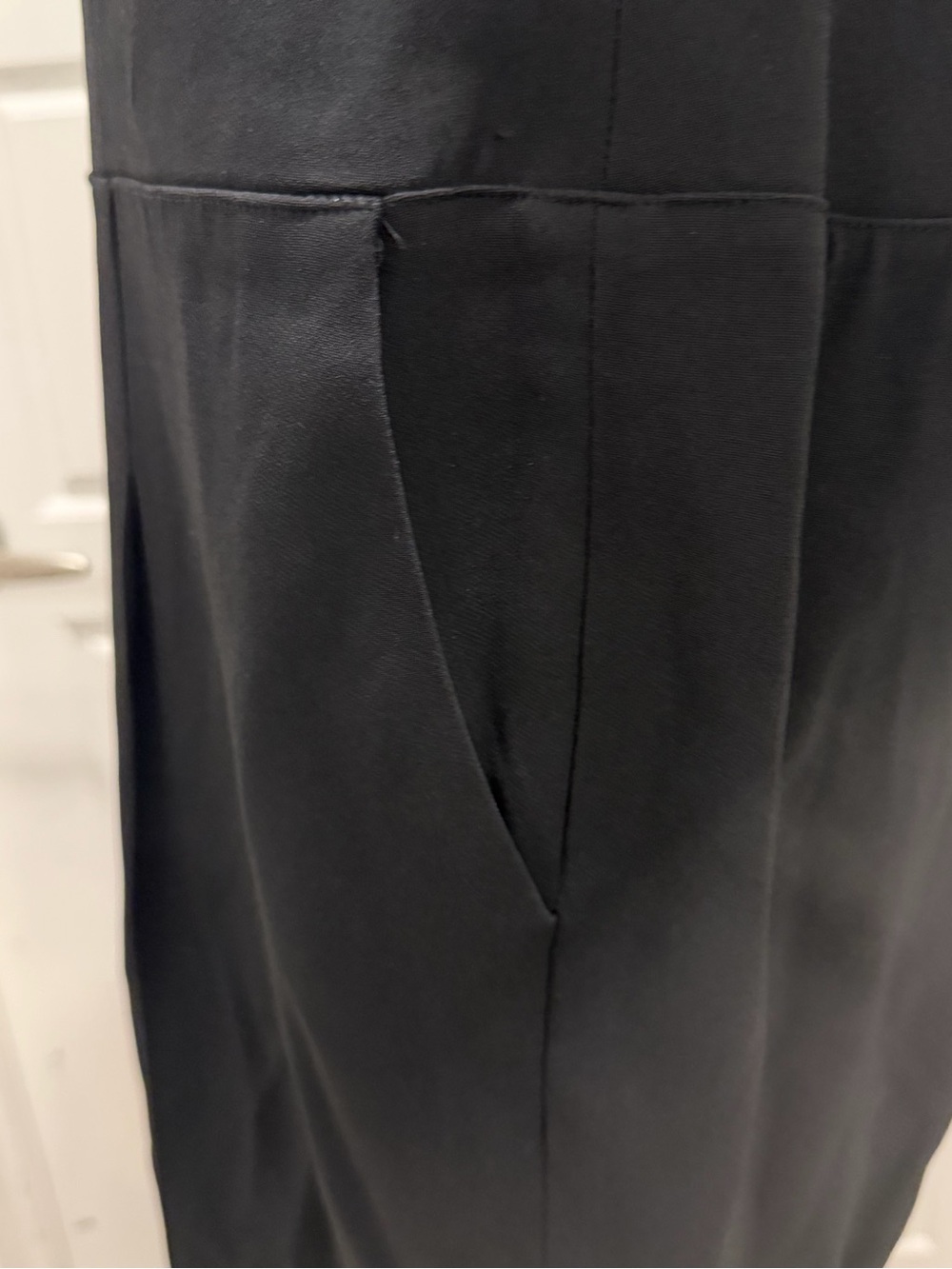 Worth Black Sleeveless Wide-Leg Jumpsuit with Front Zip - Picture 5 of 6